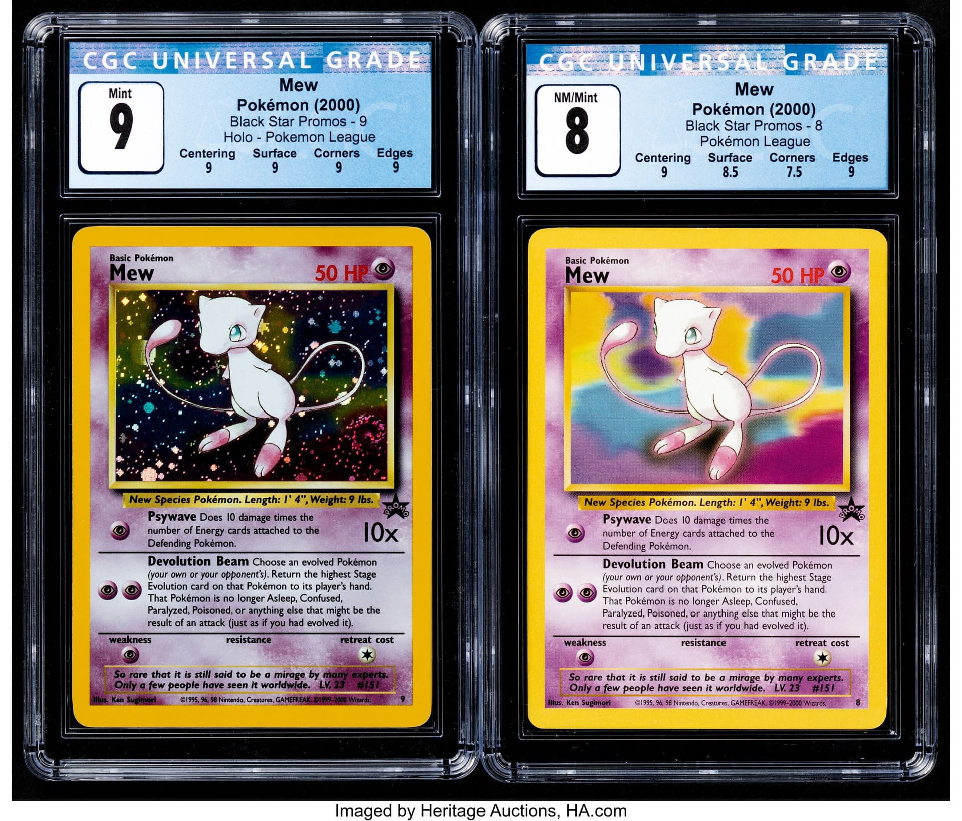  Wizards of the Coast Pokemon - Mew (Pokemon TCG Card) 1999-2002  Pokemon Exclusive Black Star Promos #8 : Toys & Games