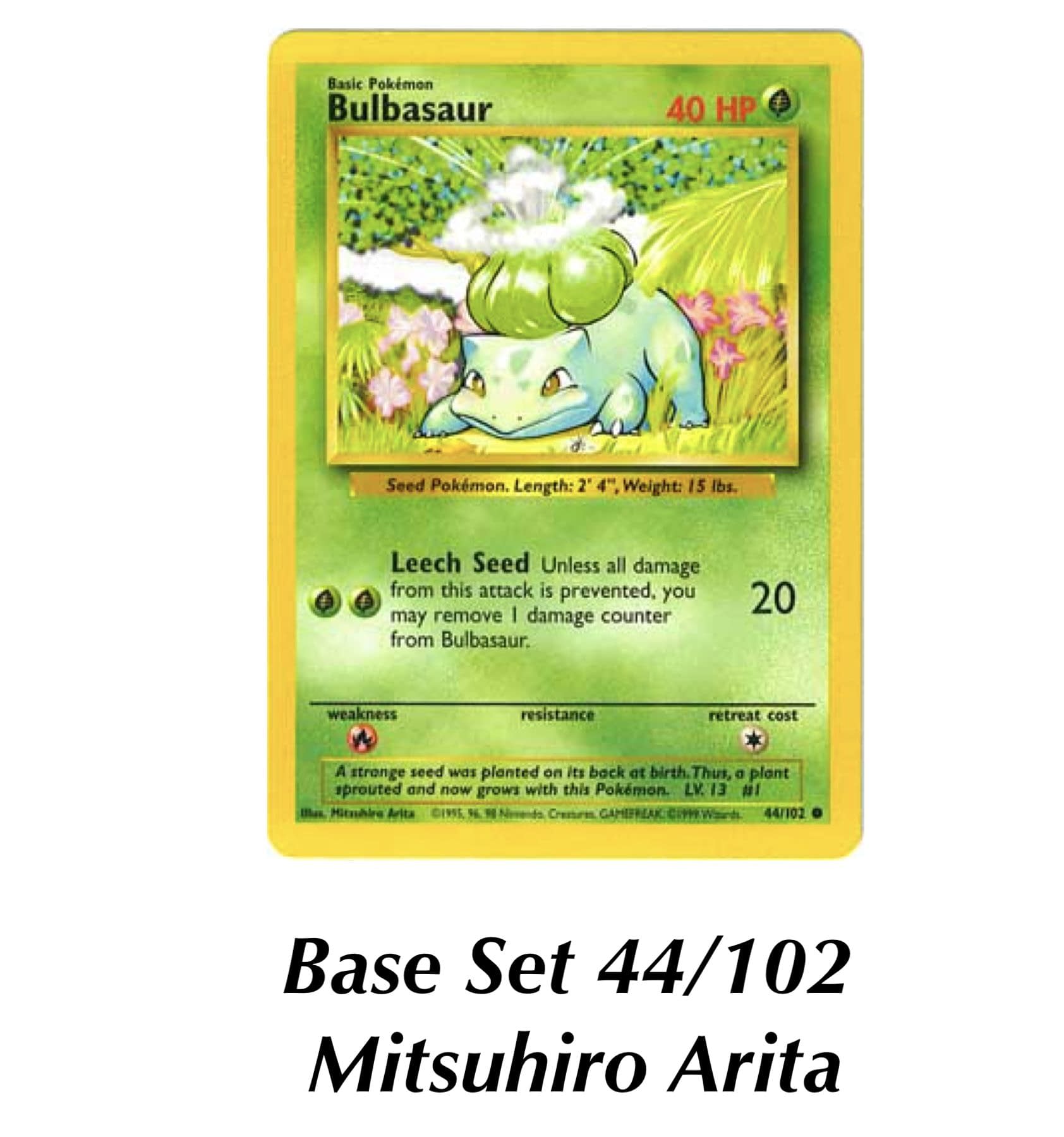 Bulbasaur Shining Legends Pokemon Card