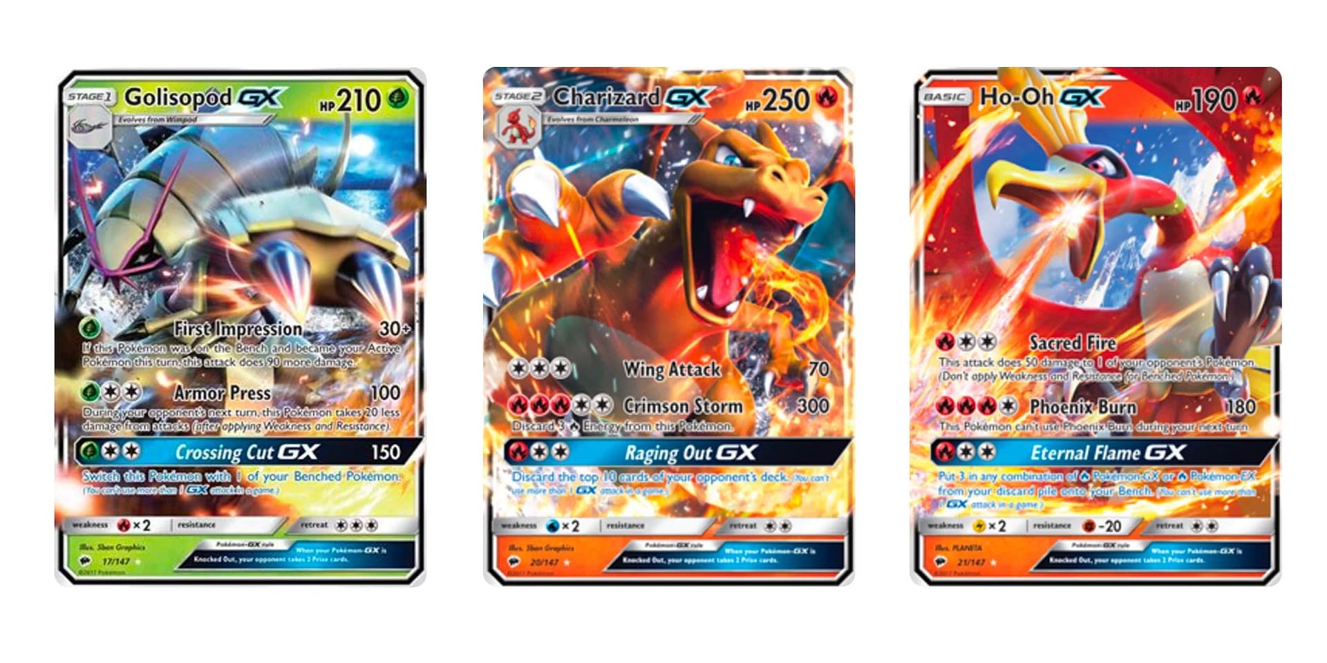 Ho-Oh GX - 21/147 - Burning Shadows – Card Cavern Trading Cards, LLC