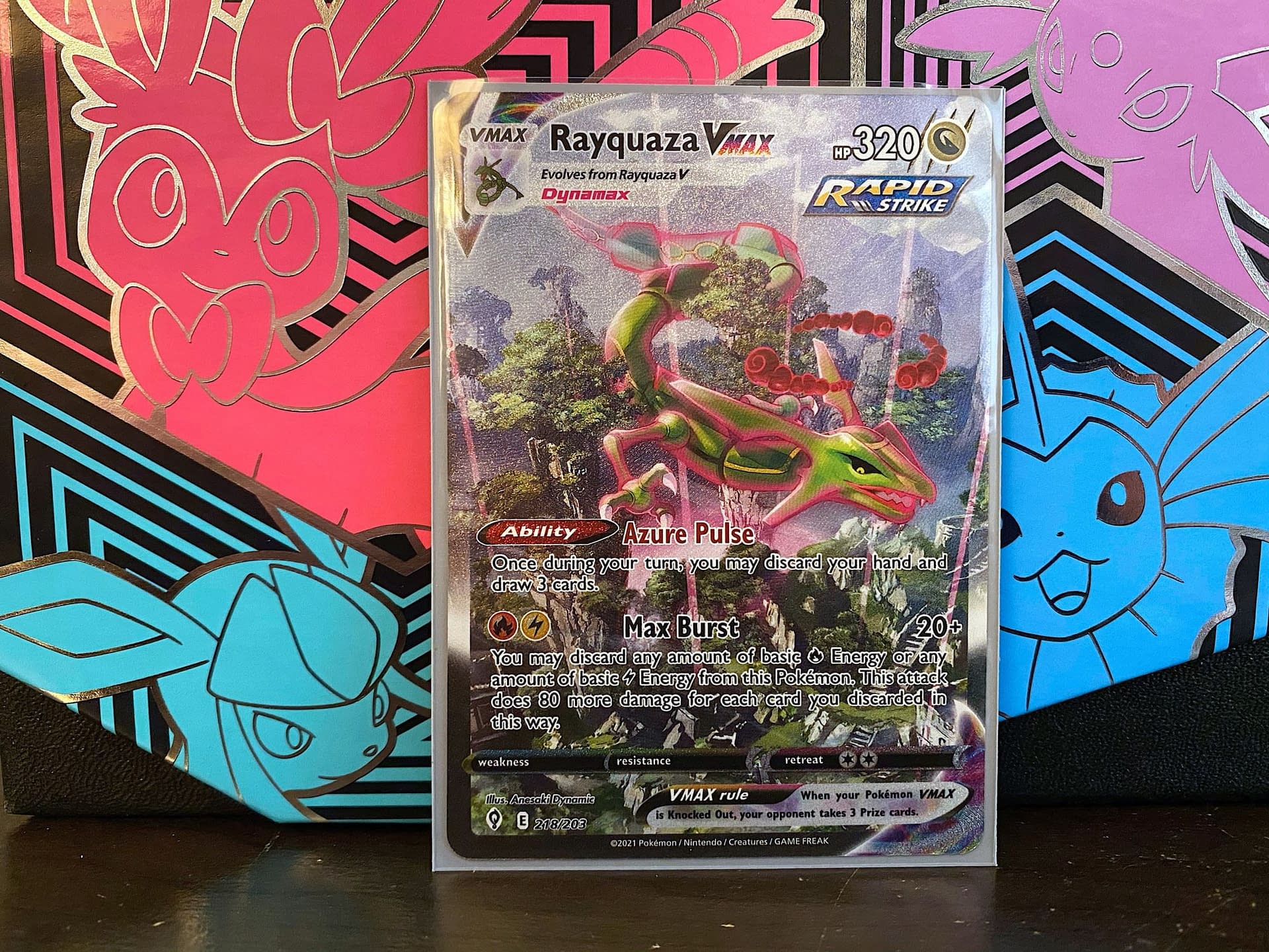 Card Sleeves Flying Rayquaza, Authentic Japanese Pokémon TCG products