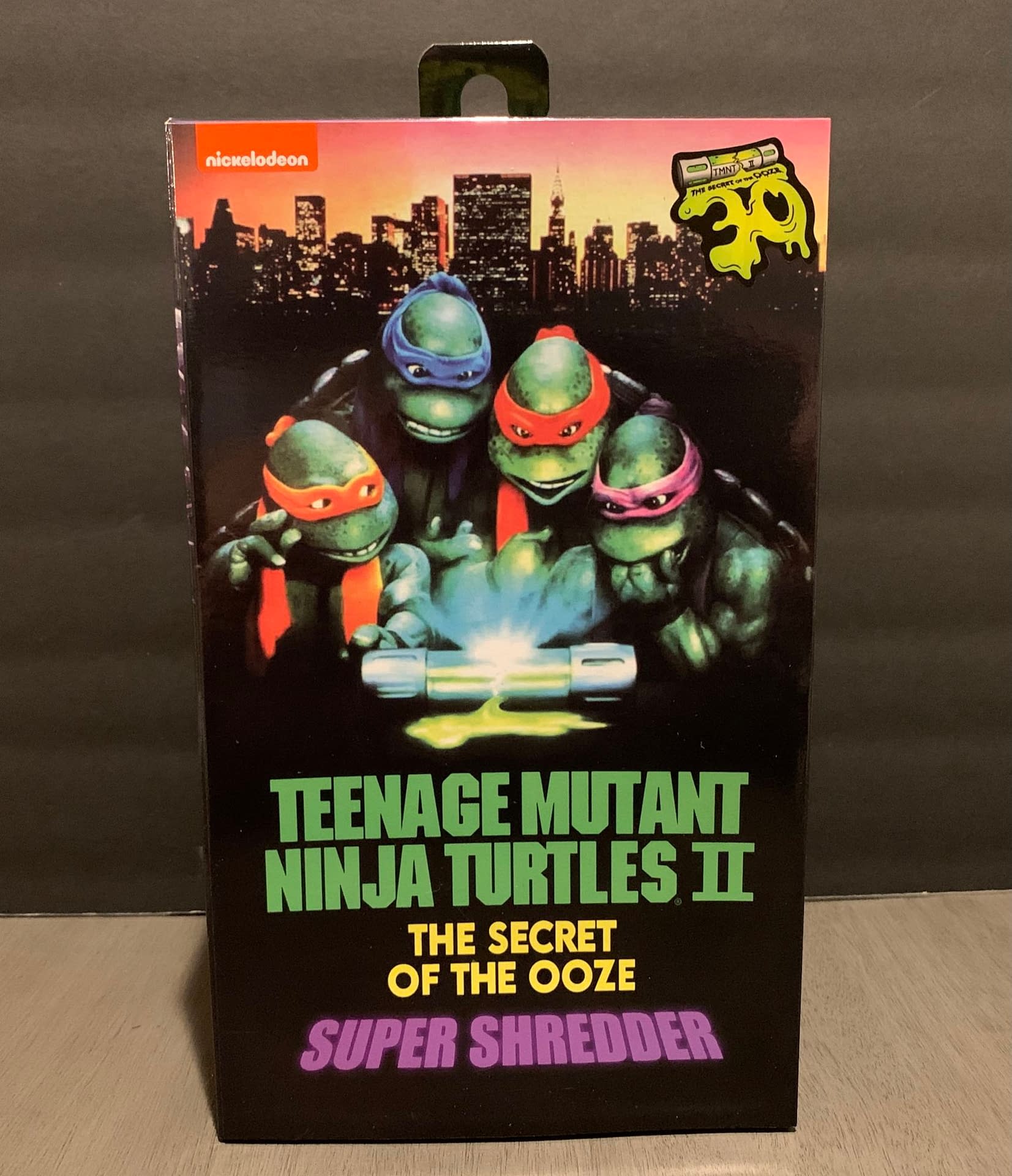 Vintage TMNT Super Shredder Ninja Turtles Playmates Secret of the Ooze w/  Weapon