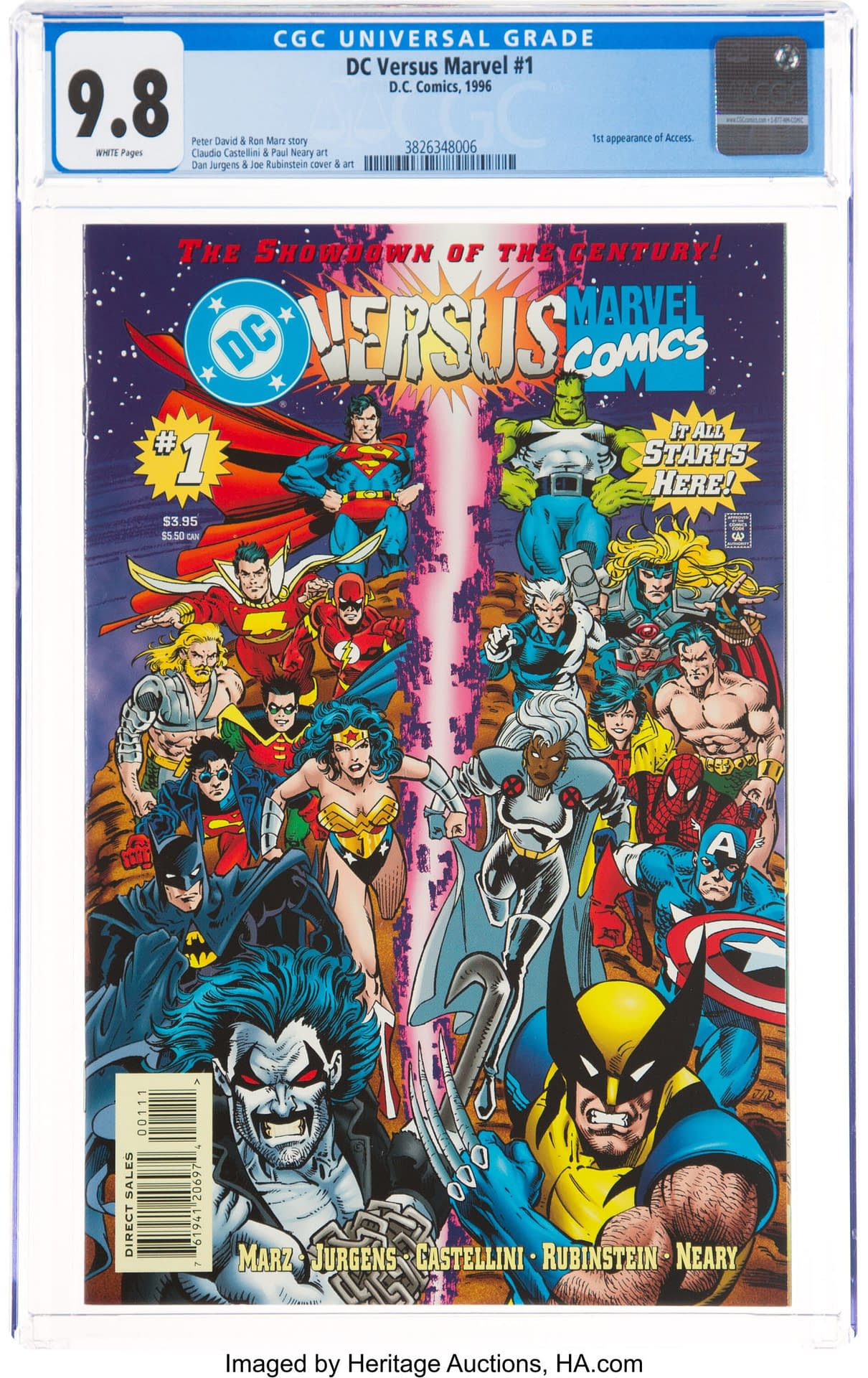 DC Vs Marvel #1 CGC  Taking Bids At Heritage Auctions