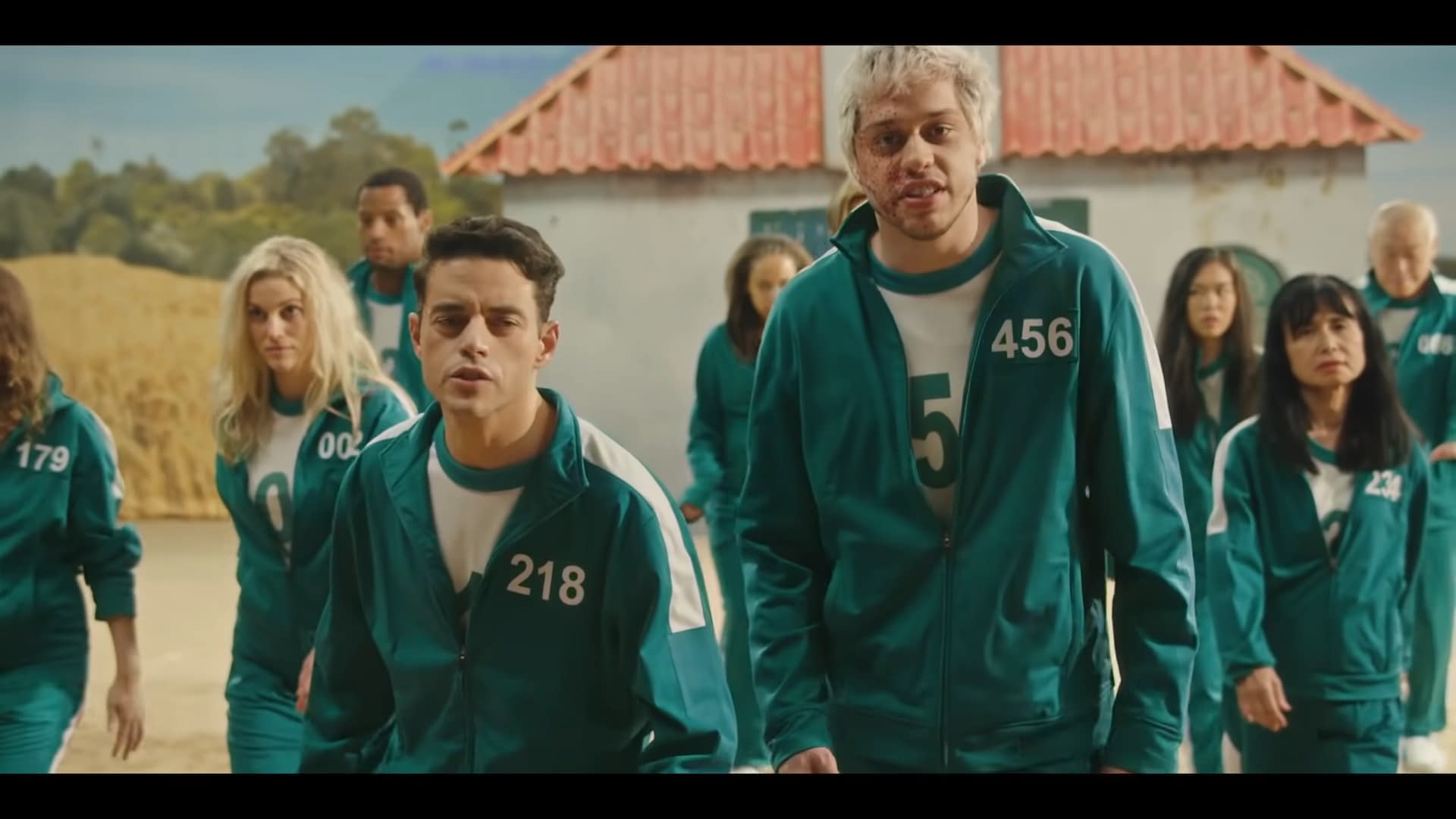 Rami Malek and Pete Davidson parody 'Squid Game' on 'SNL