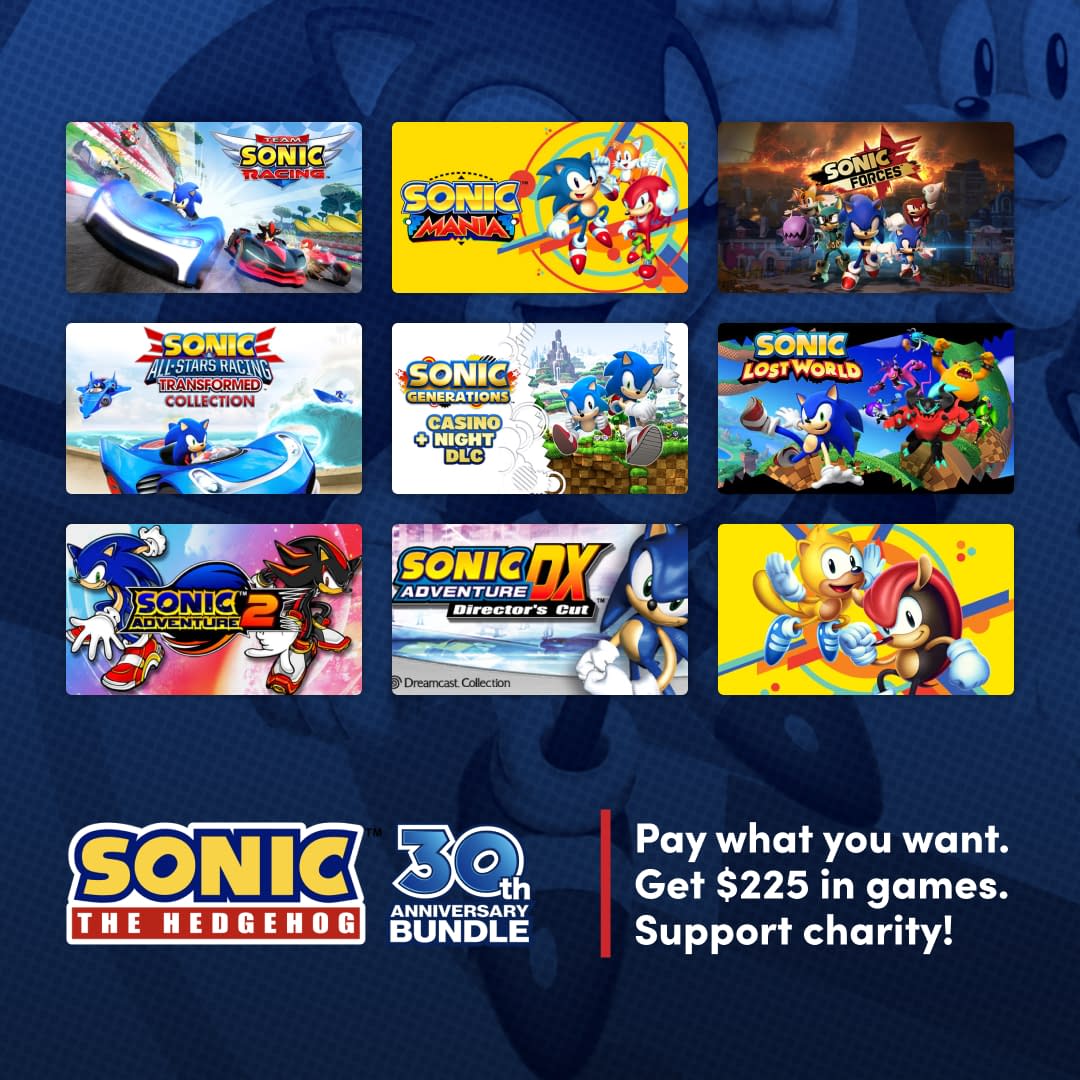 Pacote de games de Sonic está disponível em bundle a partir de US