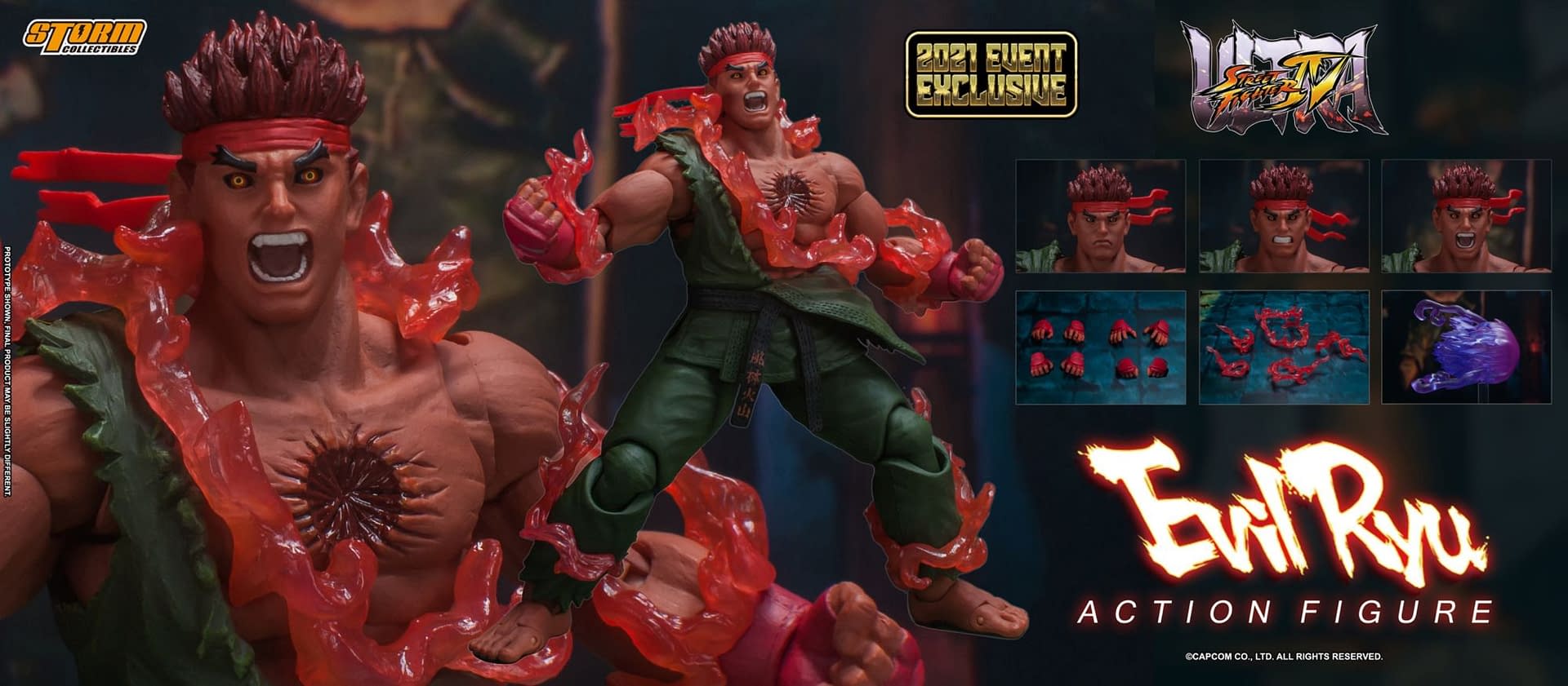 Storm Collectibles Reveals NYCC Exclusive Street Fighter Evil Ryu