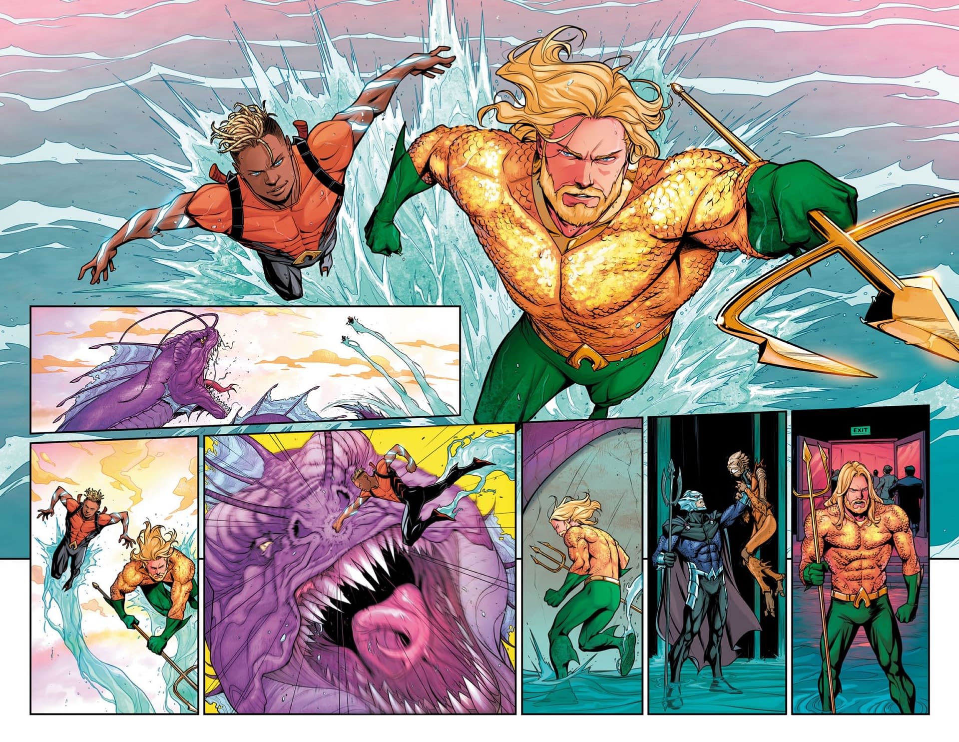 DC Comics Launch Arthur Curry & Jackson Hyde Aquamen Comic