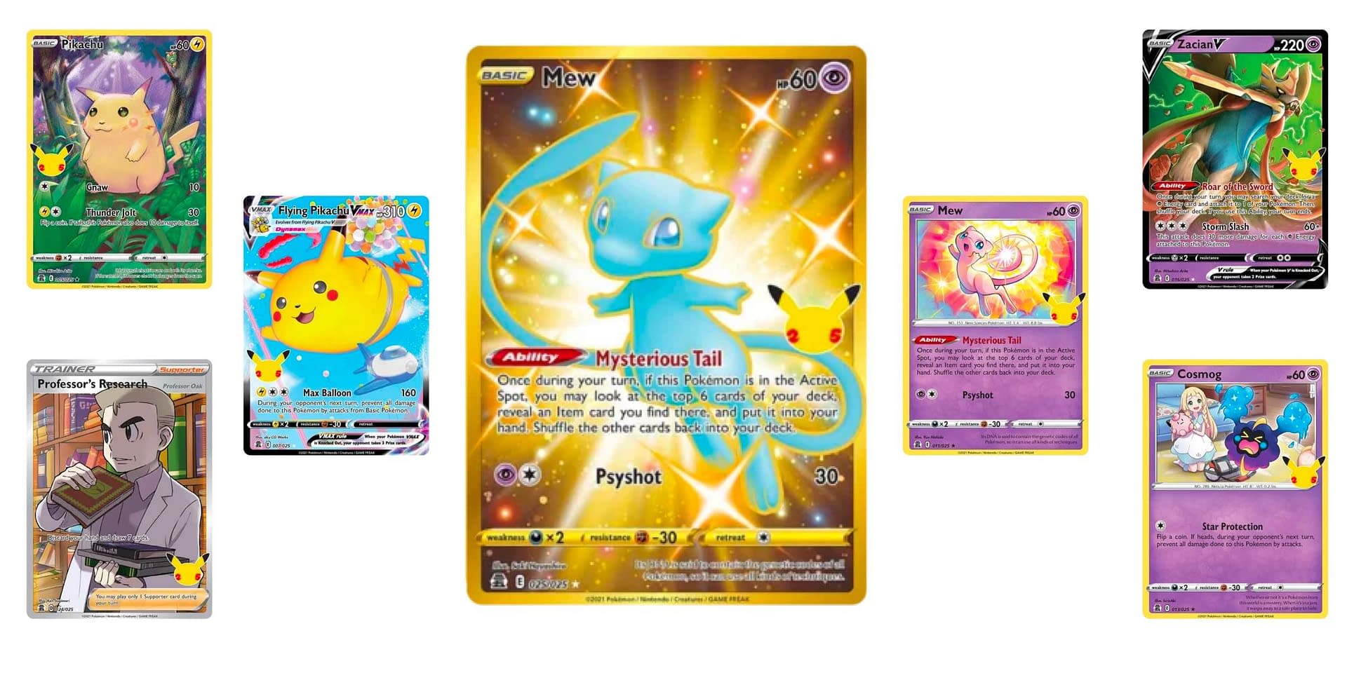 Pokemon Lugia & Ho-oh Holo celebrations cards