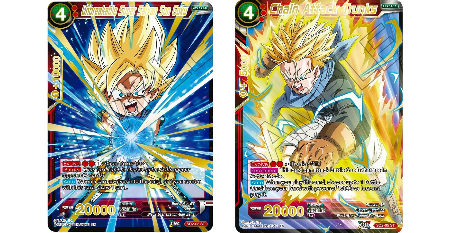 Dragon Ball Super Previews Mythic Booster: GT Goku & Trunks Reprints