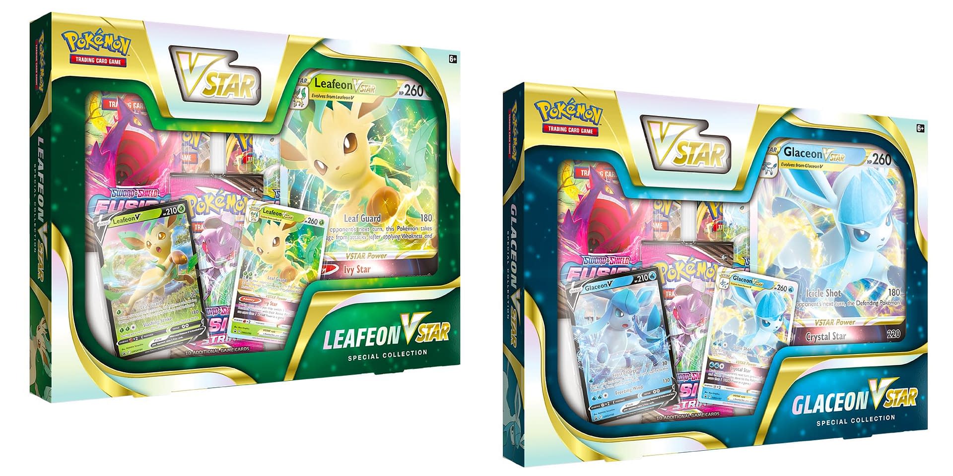 Pokémon TCG: Glaceon & Leafeon VSTAR Collections Get Release Dates