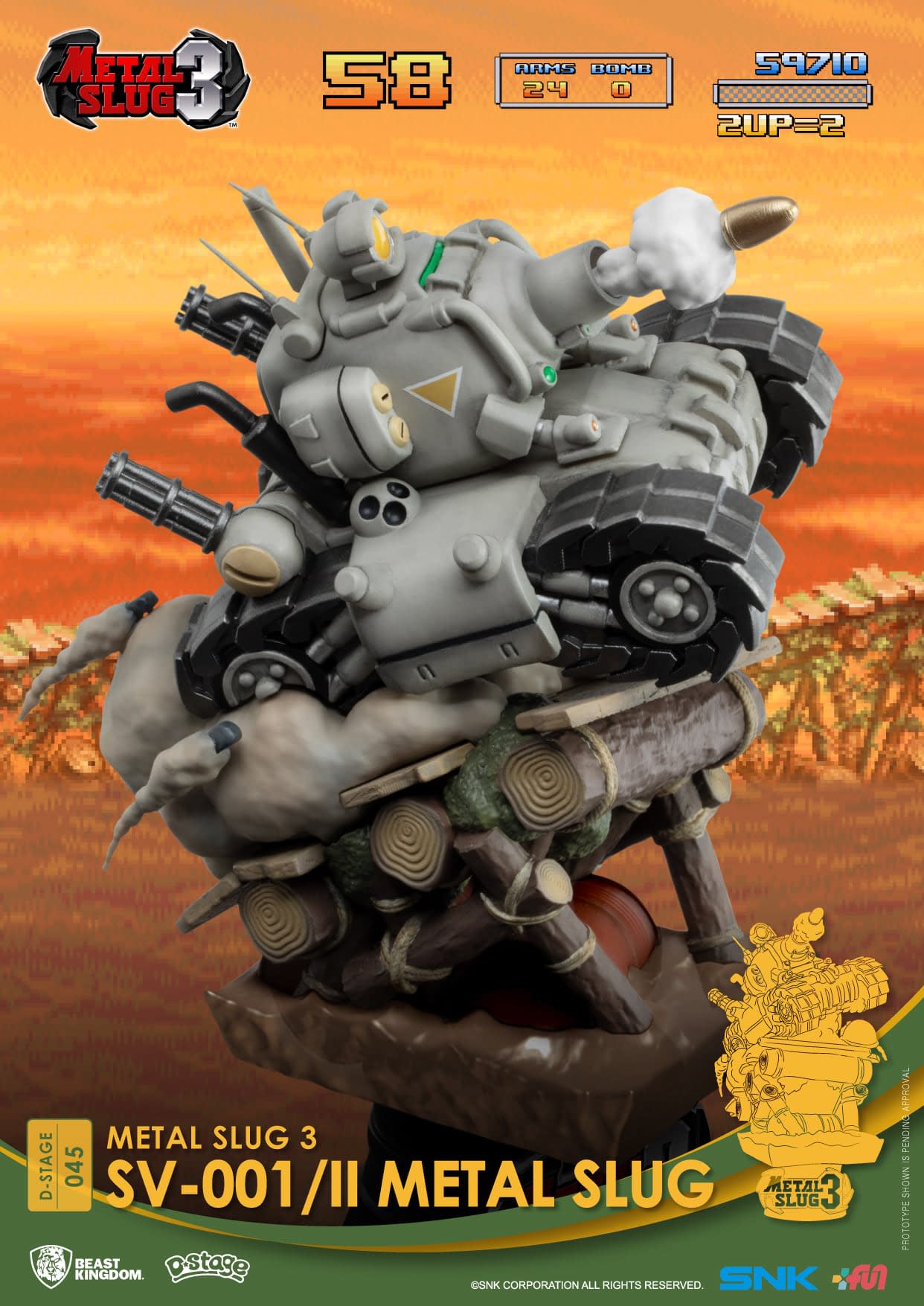 Metal slug statue store