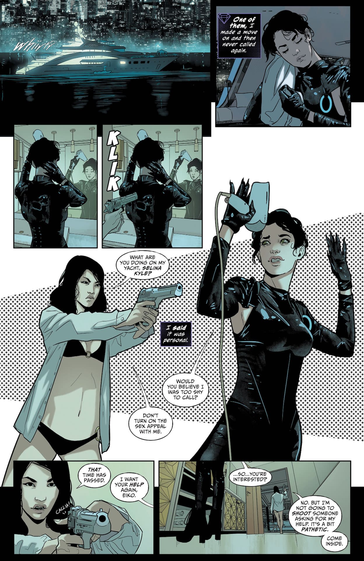 Cat woman strip