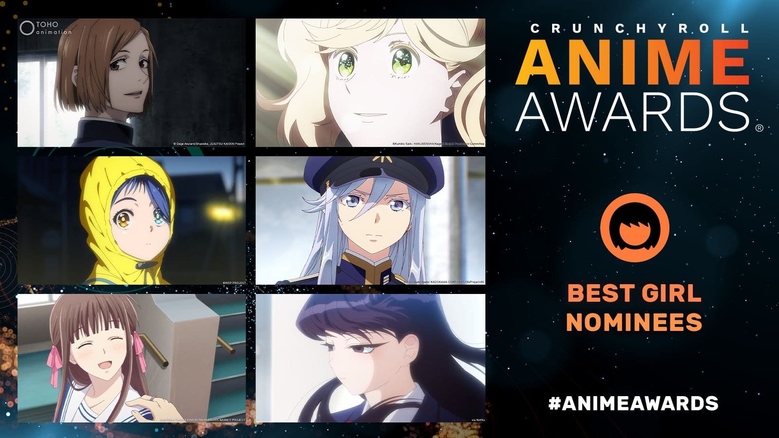 Crunchyroll Anime Awards - you can vote once every day. There's also  another longer poll going at Anitrendz. Help our Best Girl to win them  all!! : r/shieldbro