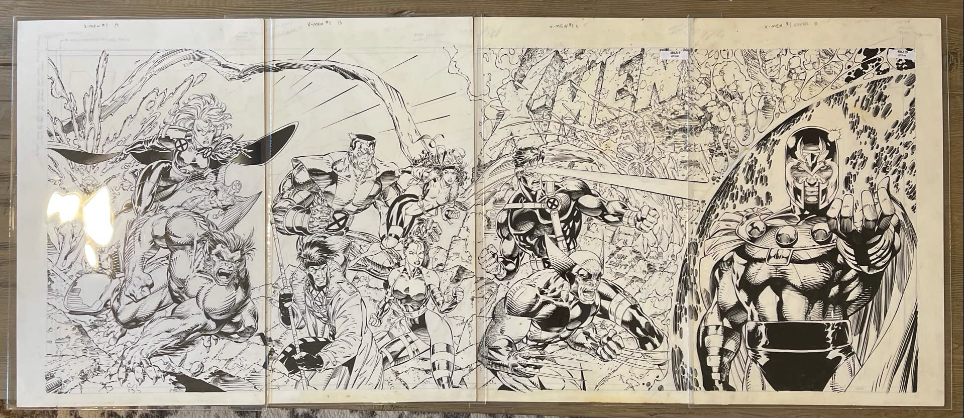 Jim Lee X-Men #1 Original Cover Art Was Bought To Match The Rest Of It