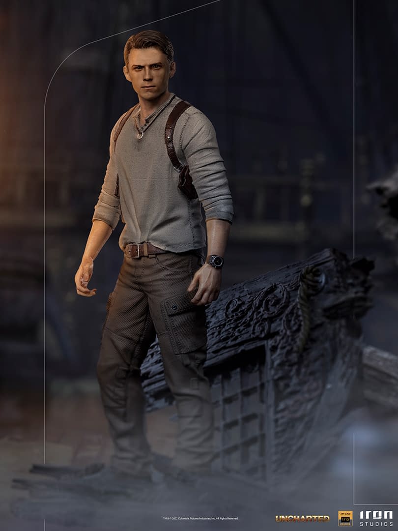 Uncharted Treasure Hunter Nathan Drake Explores Iron Studios