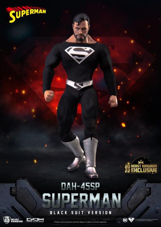 beast kingdom black suit superman