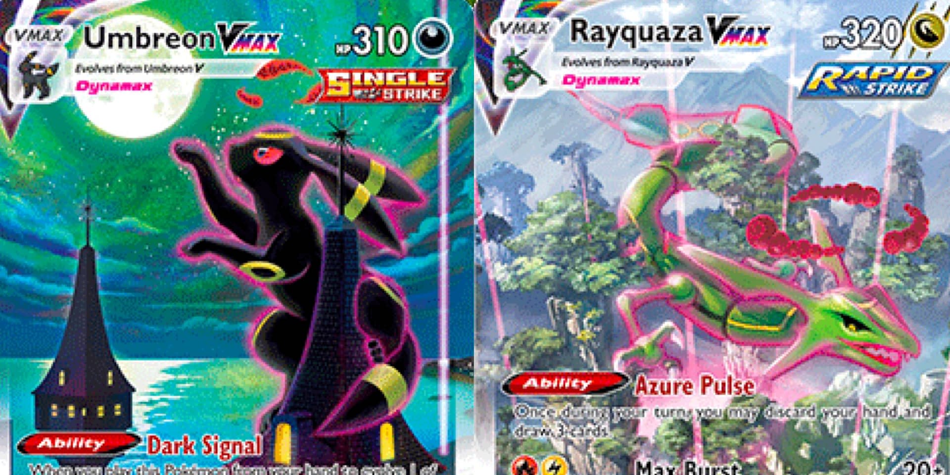 OC] Rayquaza VMAX and Shiny Rayquaza VMAX : r/pokemon
