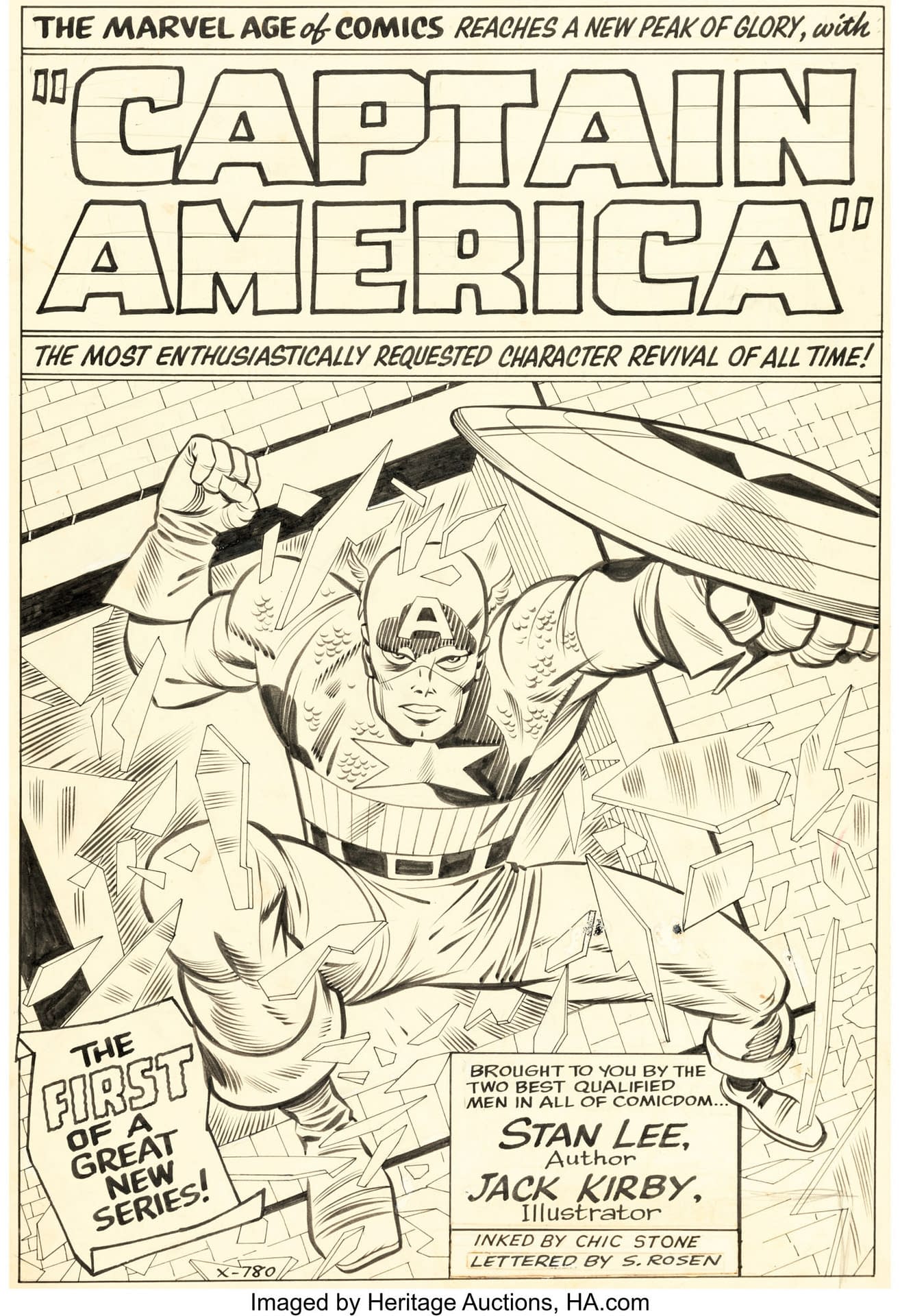 Jack Kirby Original Captain America Art Page Sells For $630,000
