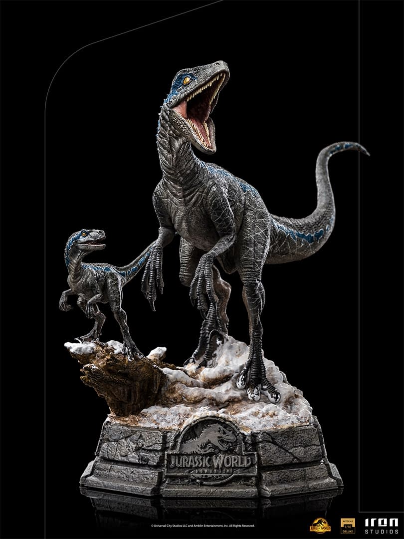 Jurassic World  Velociraptor Blue & Beta Statue Hits Iron Studios 