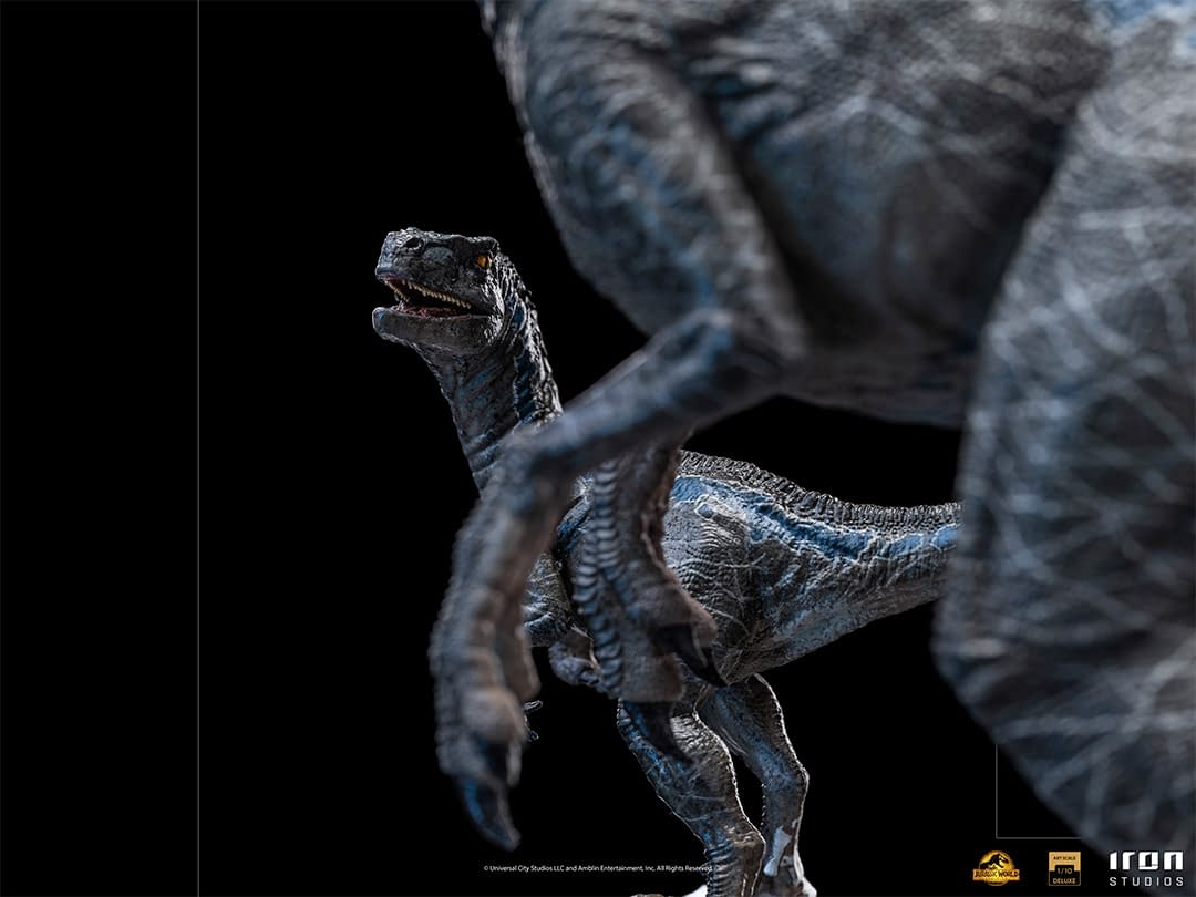 Jurassic World  Velociraptor Blue & Beta Statue Hits Iron Studios 