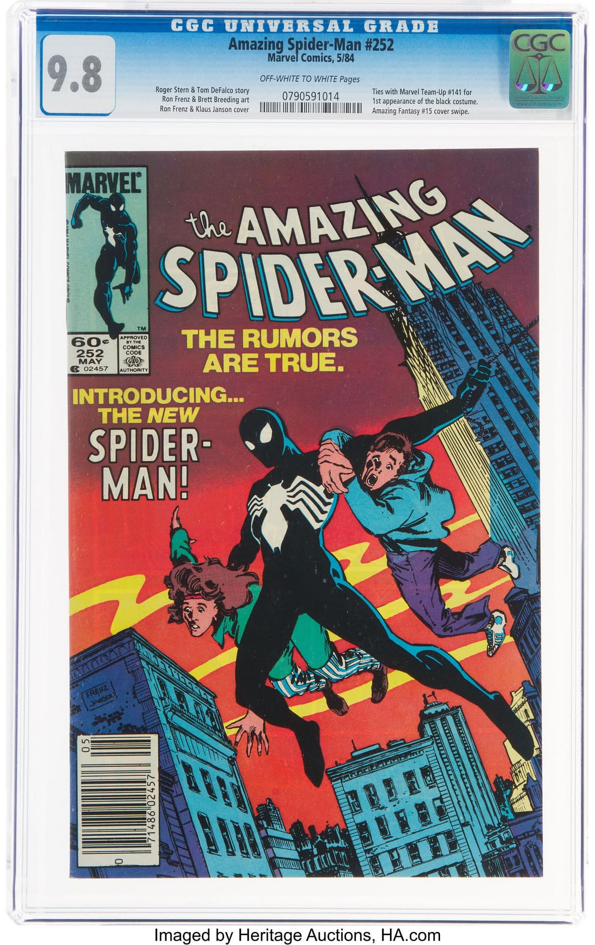 First Appearance Of Spider Man s Black Costume Has Bids Of 1200