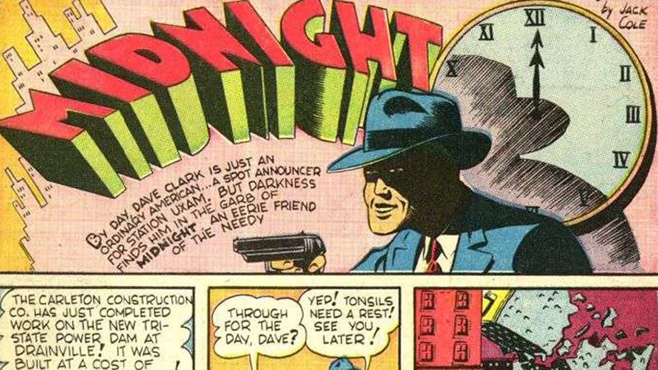 The debut of Jack Cole's Midnight in Smash Comics #18, Up for Auction