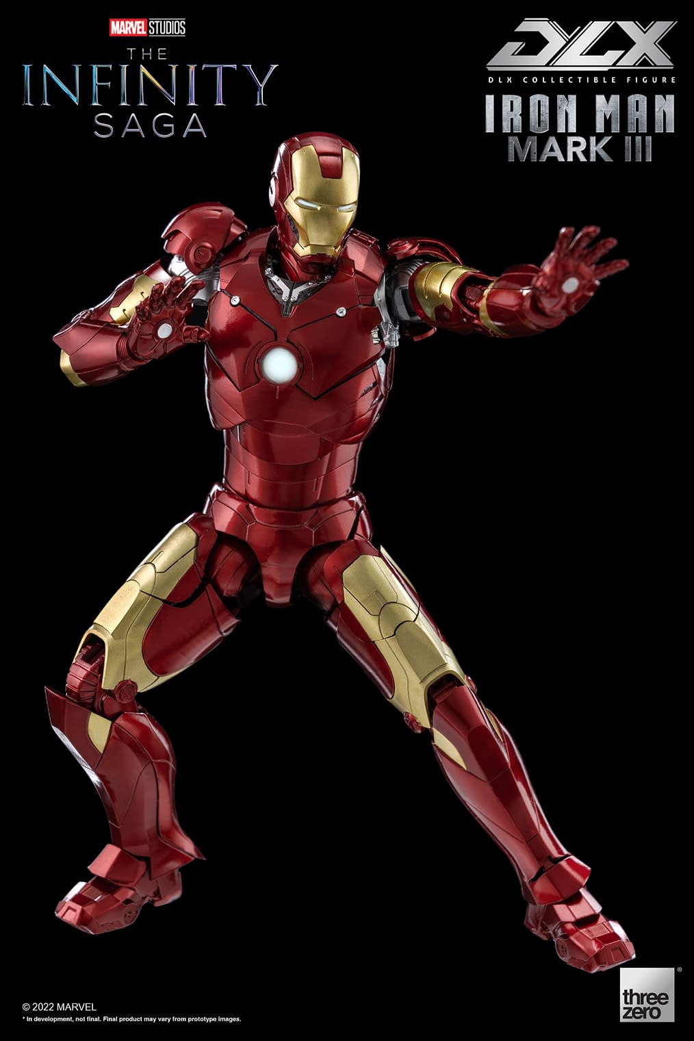Iron Man Lands with New Infinity Saga DLX Mark 3 Figure from threezero