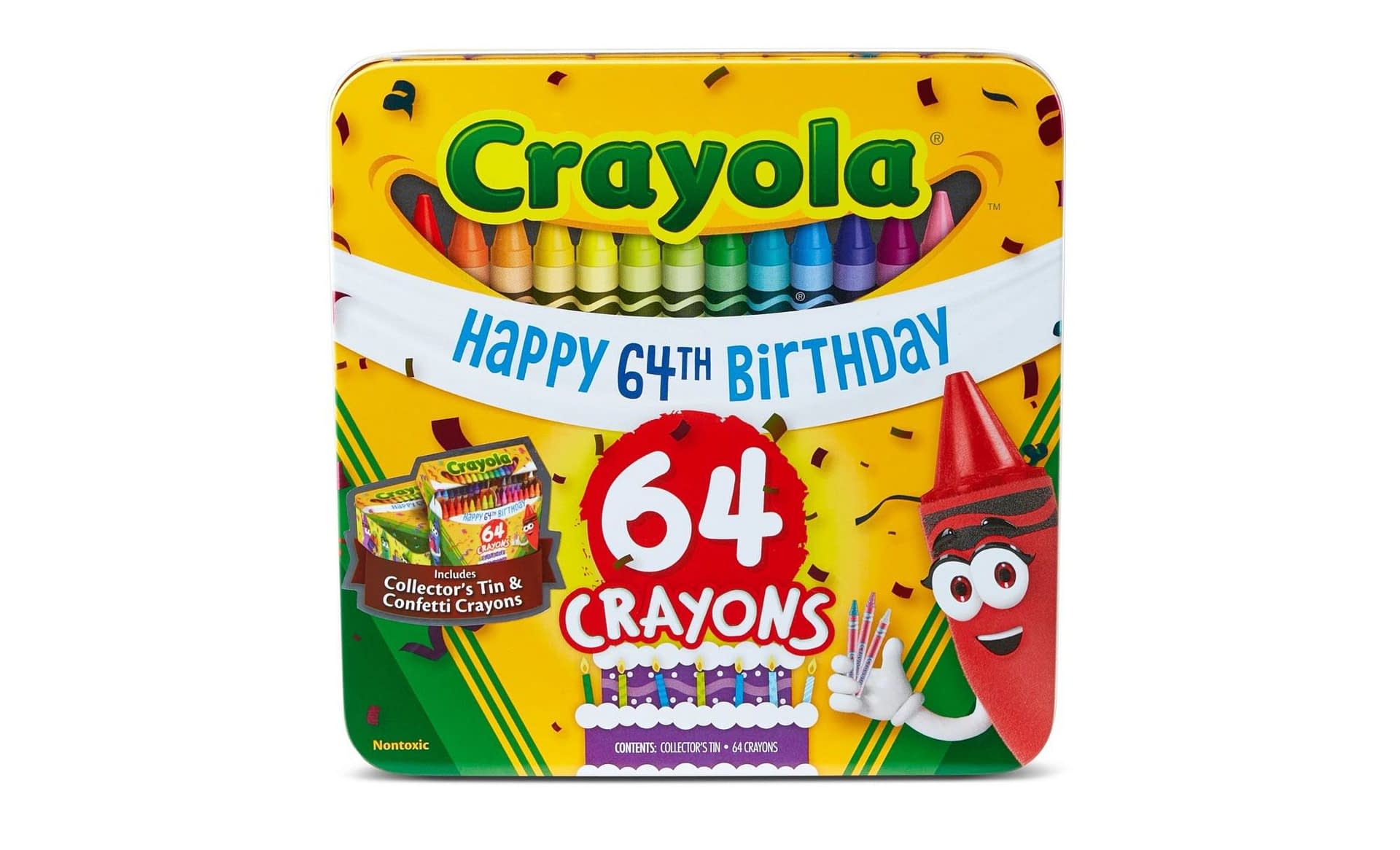 Crayola 64ct Multicolor Crayons With Sharpener