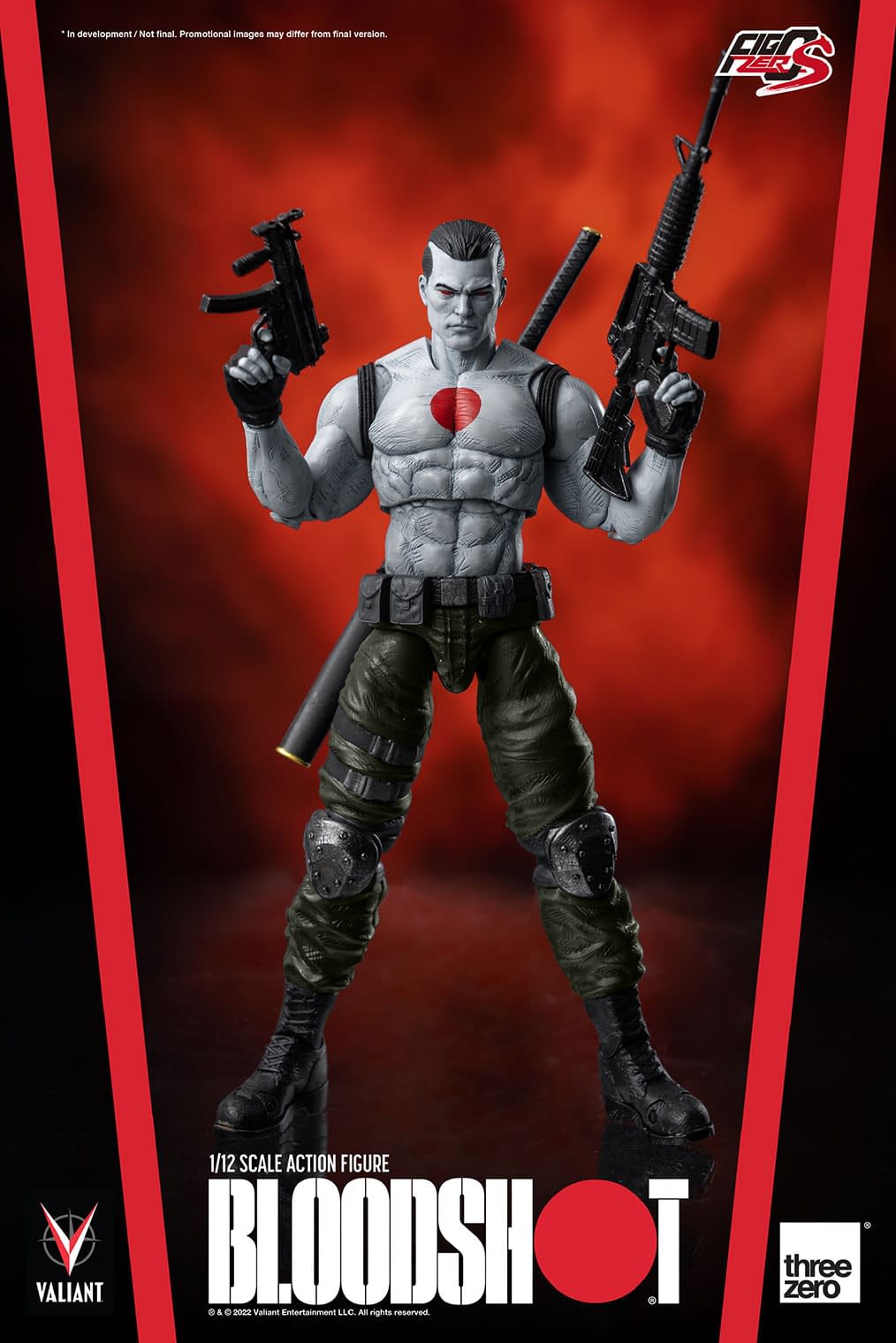 Valiant's Bloodshot Comes to threezero with New 1/12 Scale Figure