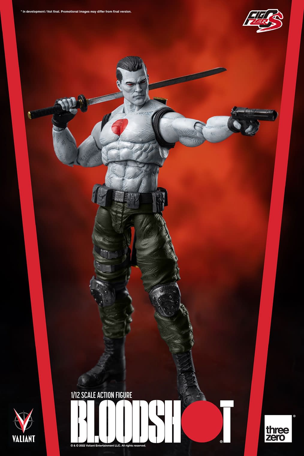Valiant's Bloodshot Comes to threezero with New 1/12 Scale Figure