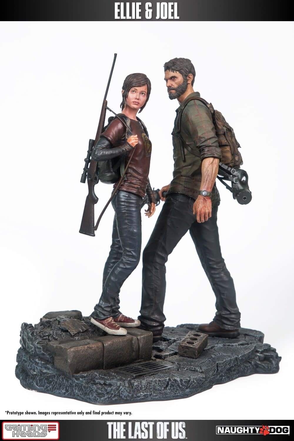 Ellie and Joel Are Back with Gaming Heads New The Last of Us Statue 
