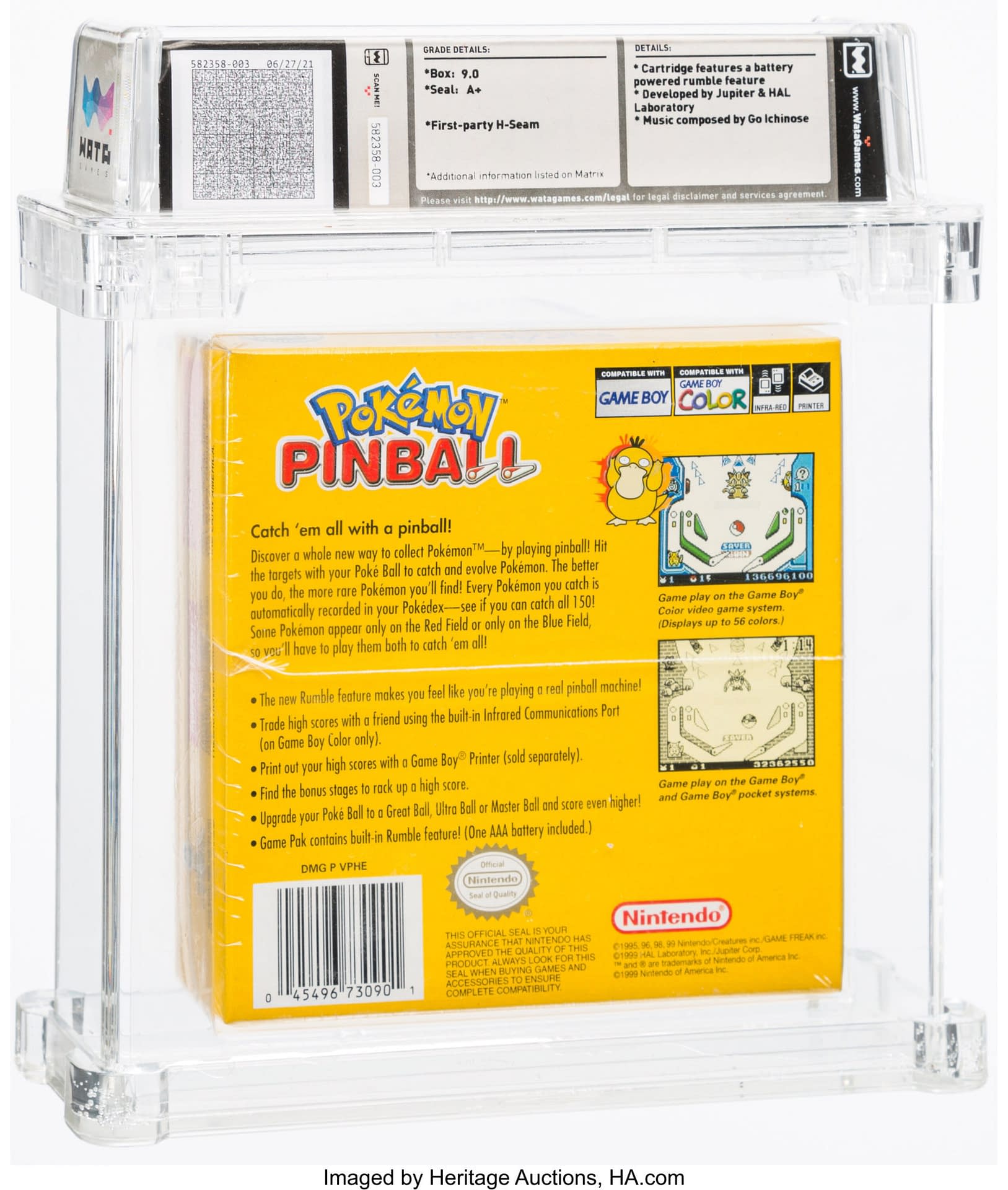 Pokémon Emerald, Graded 9.6 WATA A+, Auctioning At ComicConnect