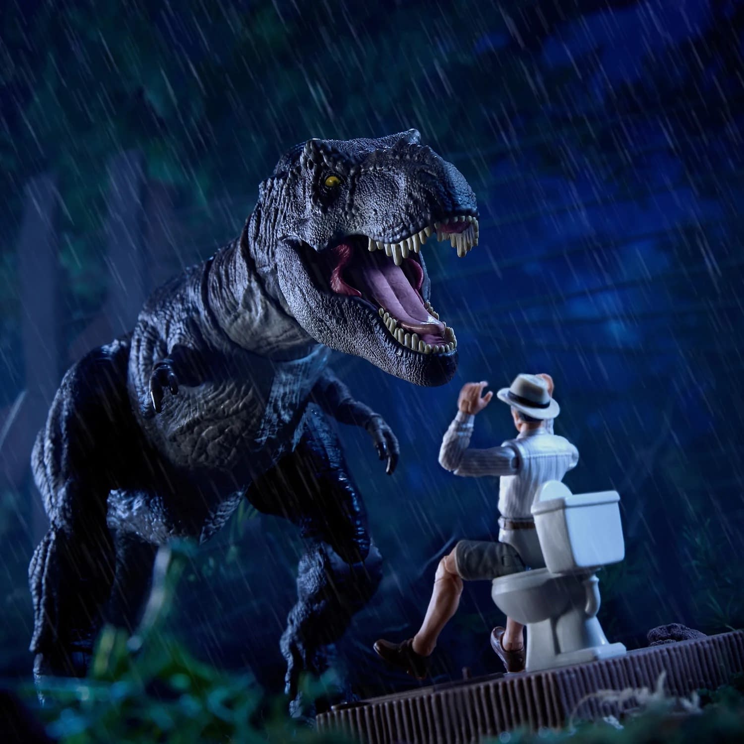 Jurassic Park Outhouse Chaos Exclusive Set Revealed by Mattel 