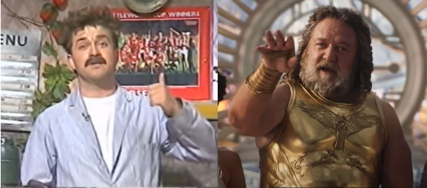 Thor: Amor e Trovão  Russell Crowe testou dois sotaques diferentes para  Zeus