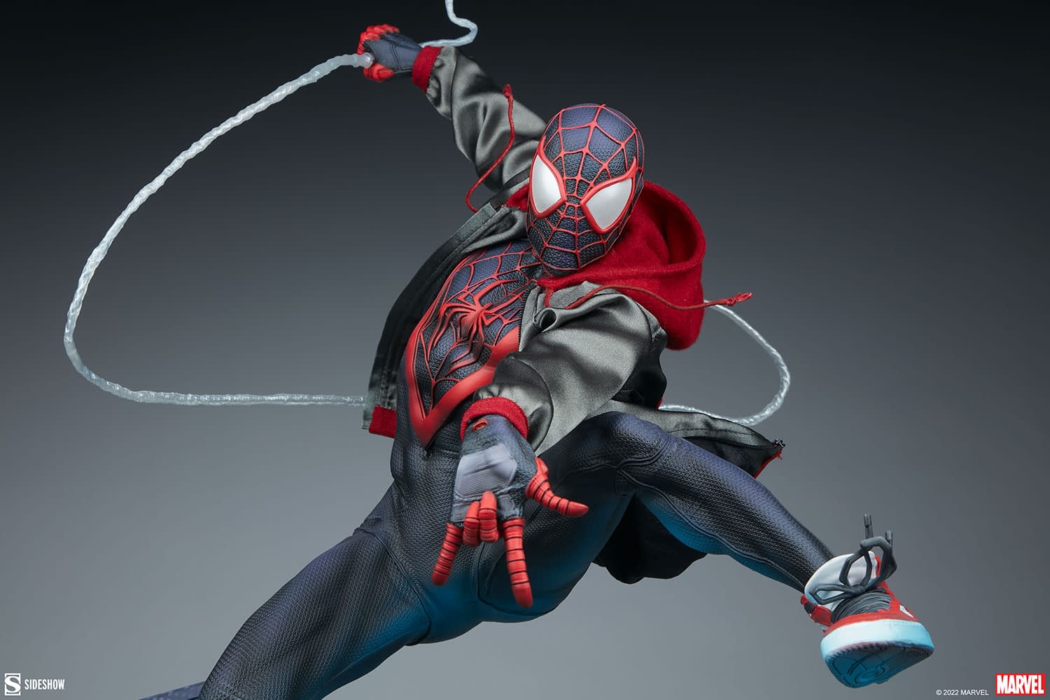 Miles Morales Goes on Patrol with New Sideshow Collectibles Statue