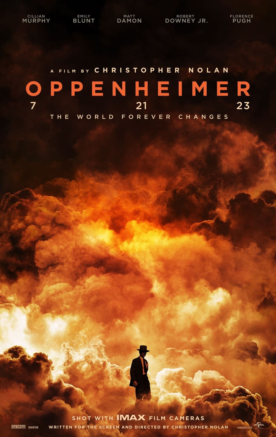 Oppenheimer Christopher Nolan's 2023 Film Releases First Poster