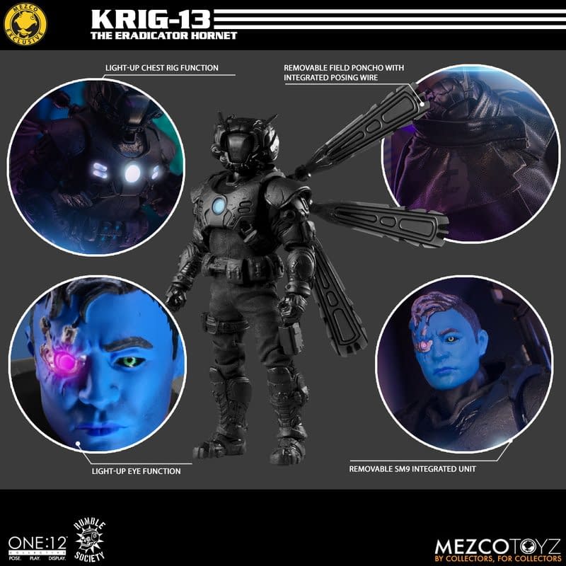 Rumble Society Krig-13: Eradicator Hornet Edition Arrives from Mezco 