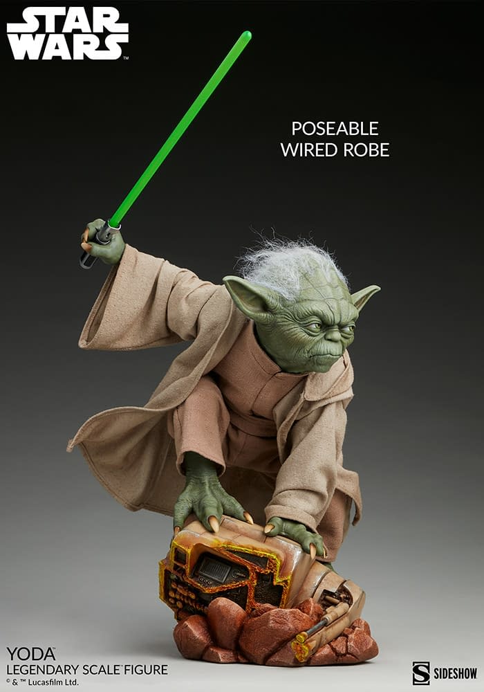 Yoda Enters The Clone Wars with Sideshow's New Legendary Statue 