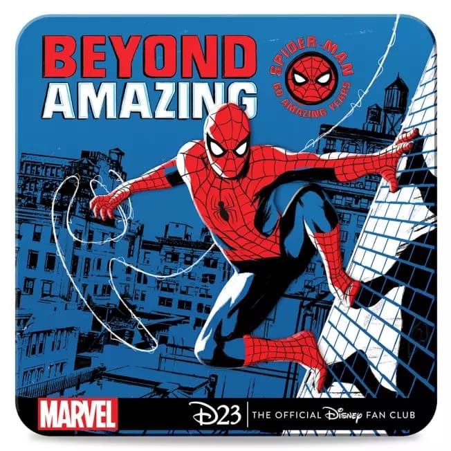Disney D23 Gold Member Exclusive Spider-Man Pin Set Swings On In