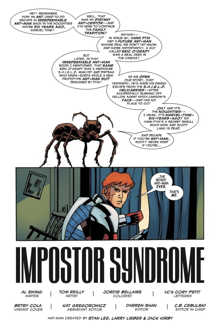 Ant-Man (2022) #1, Comic Issues