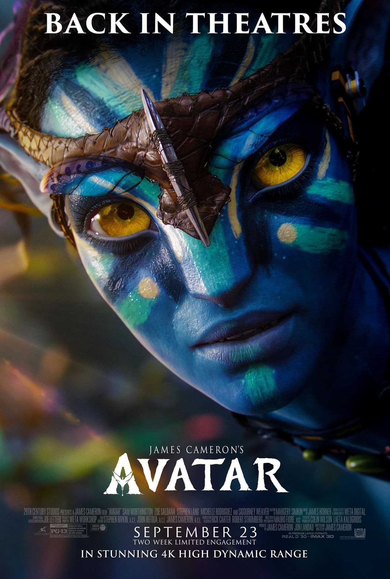 Avatar New Poster And Trailer For The 4k High Dynamic Range Rerelease