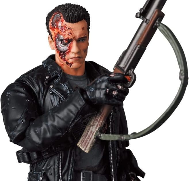 Terminator 2: Judgement Day Battle Damage T-800 Arrives from MAFEX