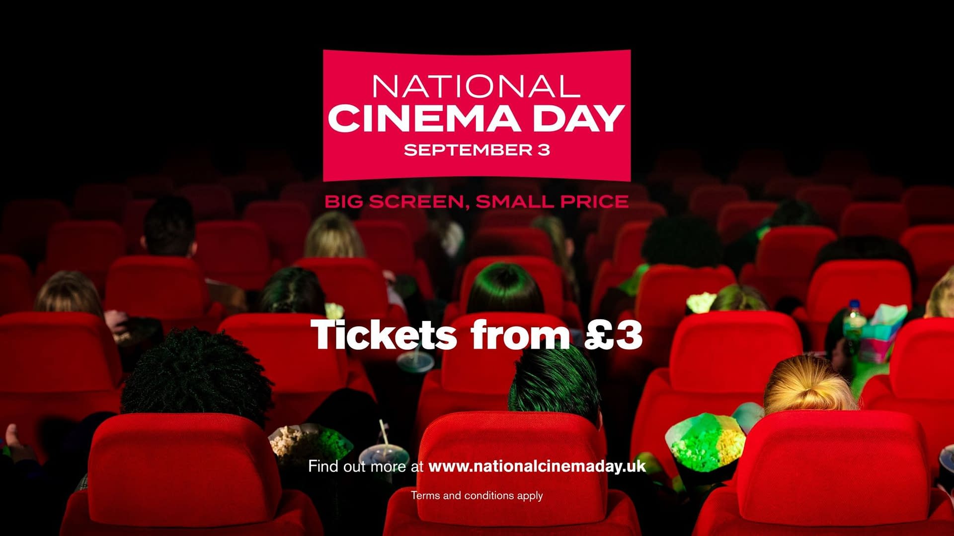 £3 UK Movie Tickets on the 3rd of September, National Cinema Day