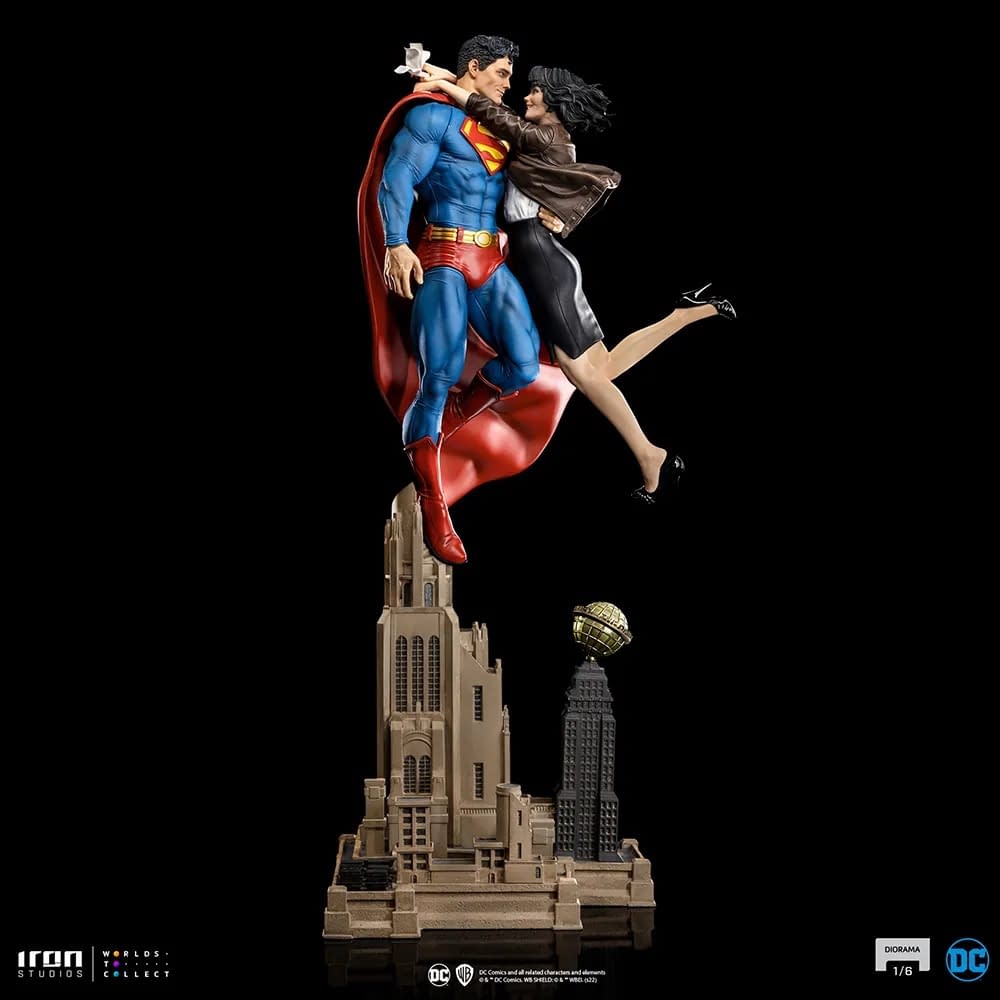 Superman Sweeps Lois Lane off Her Feet with New Iron Studios Statue