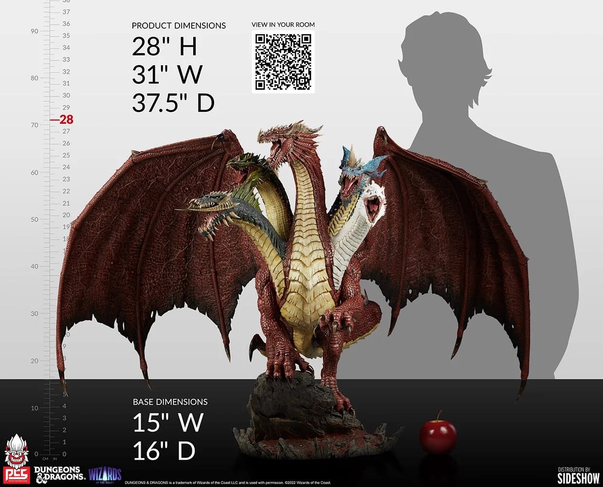 Dungeons & Dragons Tiamat Rises to Power with Incredible PCS Statue