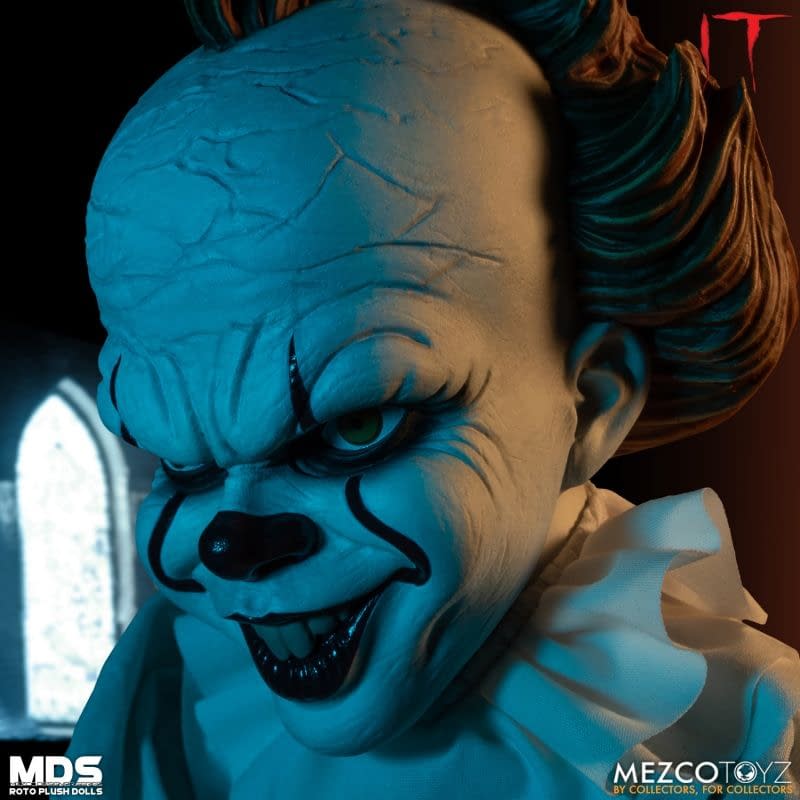 You'll Float Too with Terrifying Pennywise Doll from Mezco Toyz 