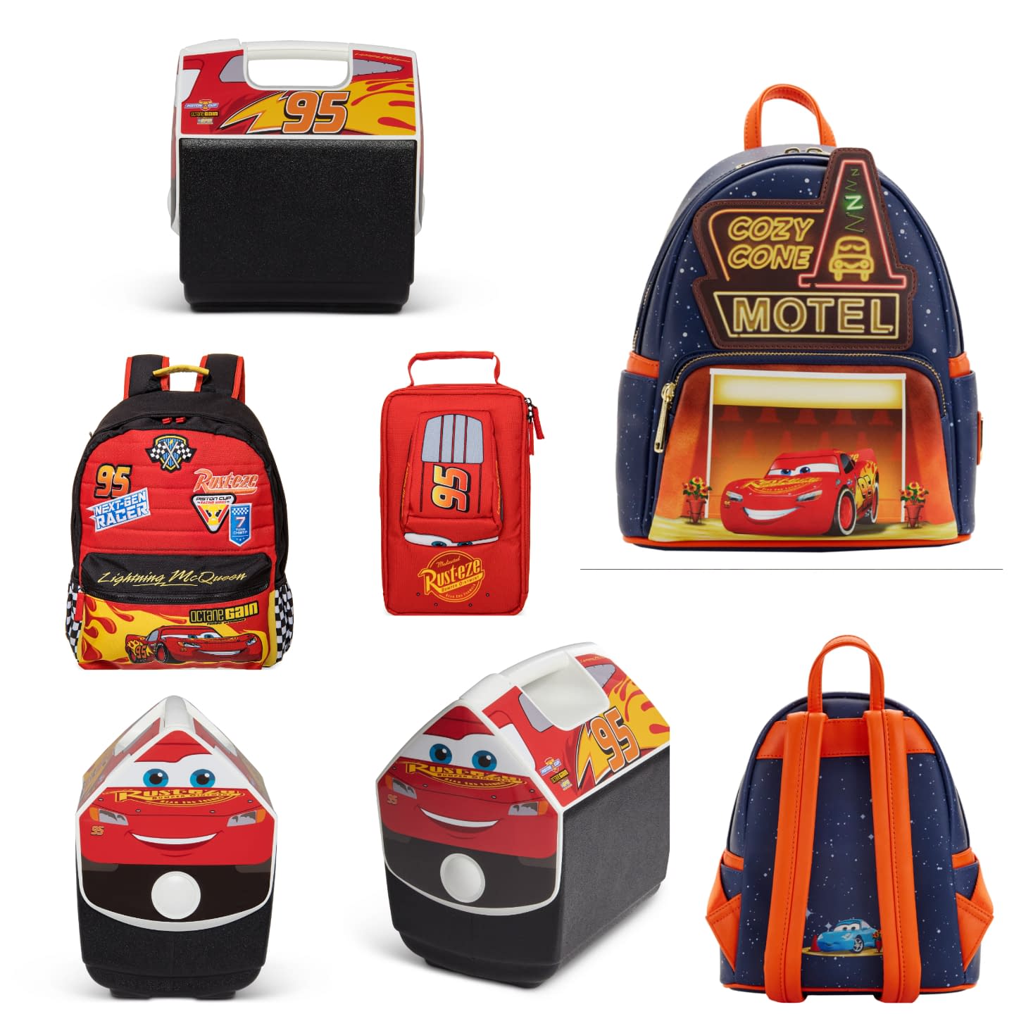 Loungefly, Bags, Loungefly Disney Pixars Cars Red Welcome To Radiator Springs  Mini Backpack