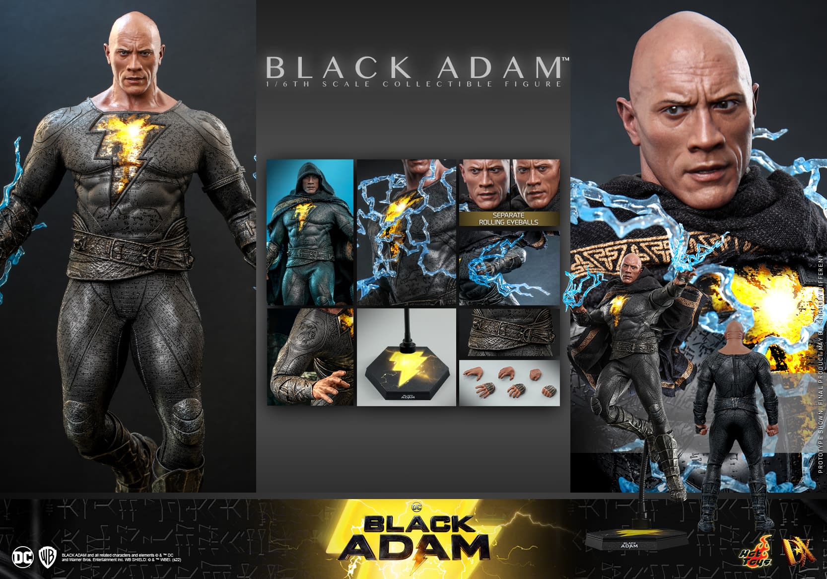Thunder Arrives as Hot Toys Debuts Shocking Black Adam 1/6 Figure