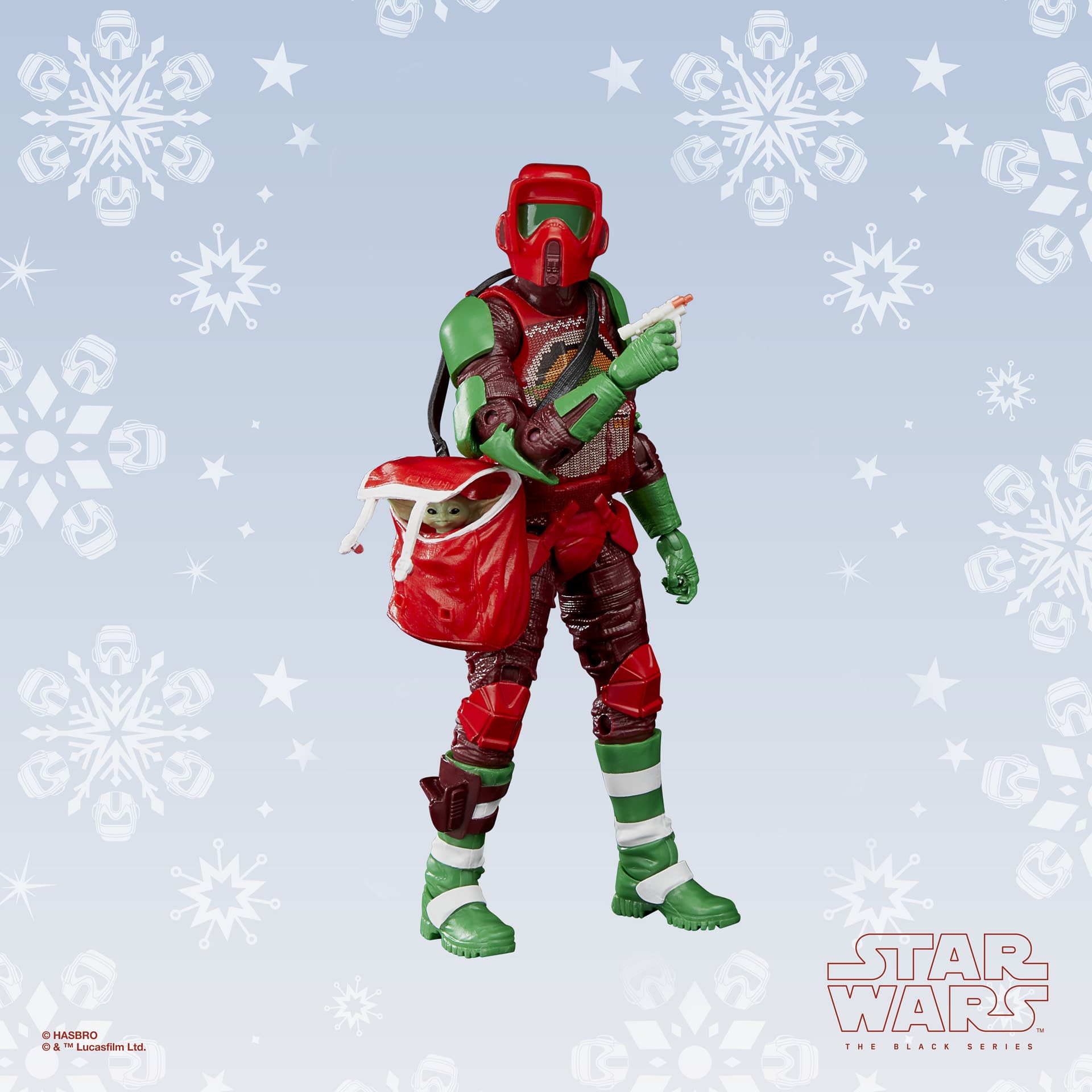 Star Wars Scout Trooper Spreads Some Holiday Cheer with Hasbro 