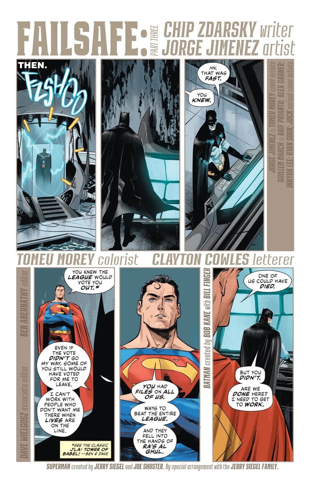 Batman #127 - Failsafe Gossip And The Justice League Of America