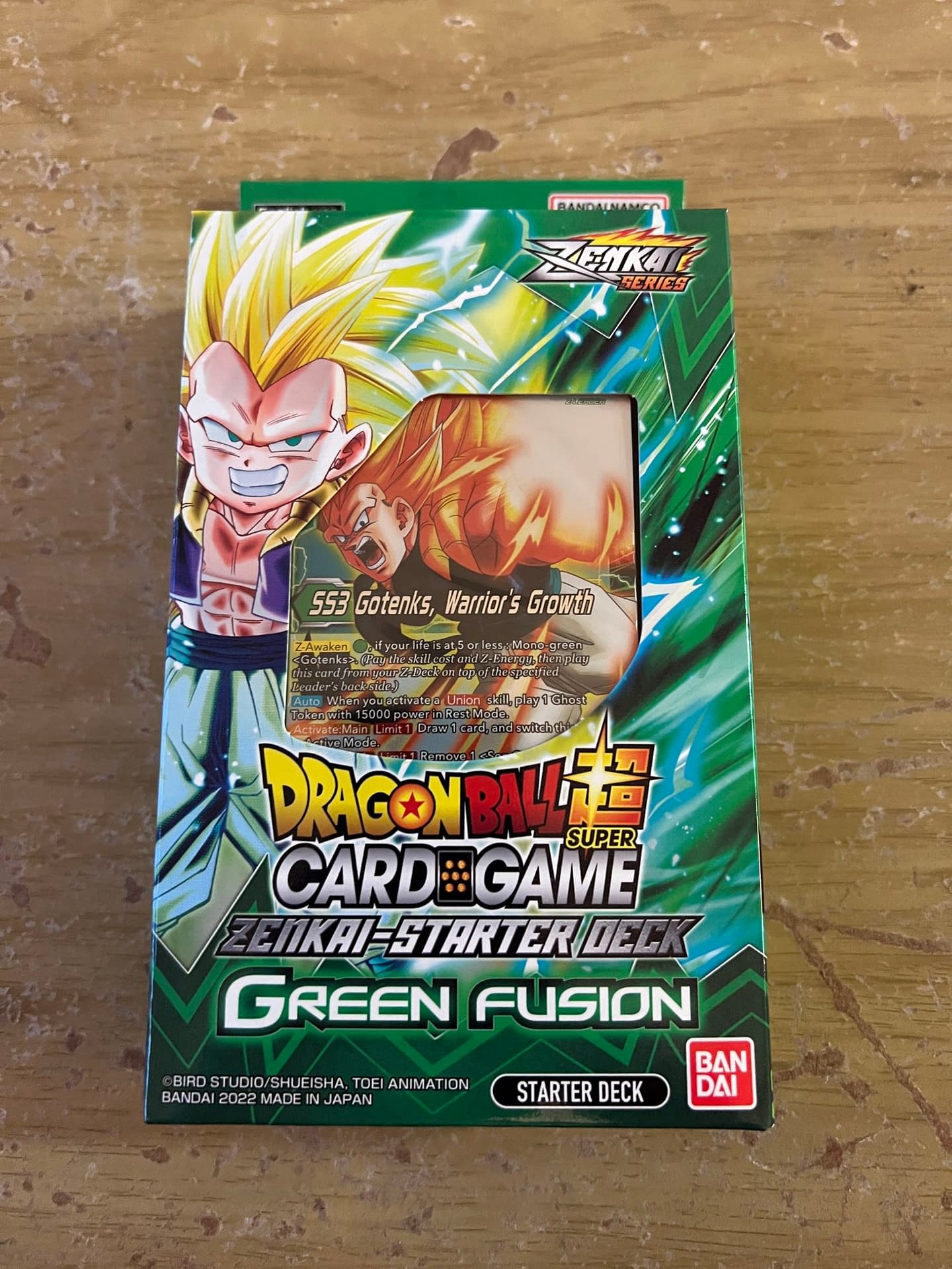 Dragon Ball Super CG Opening: Green Fusion Starter Deck